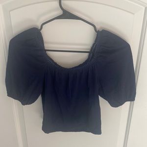 Project social off the should crop top